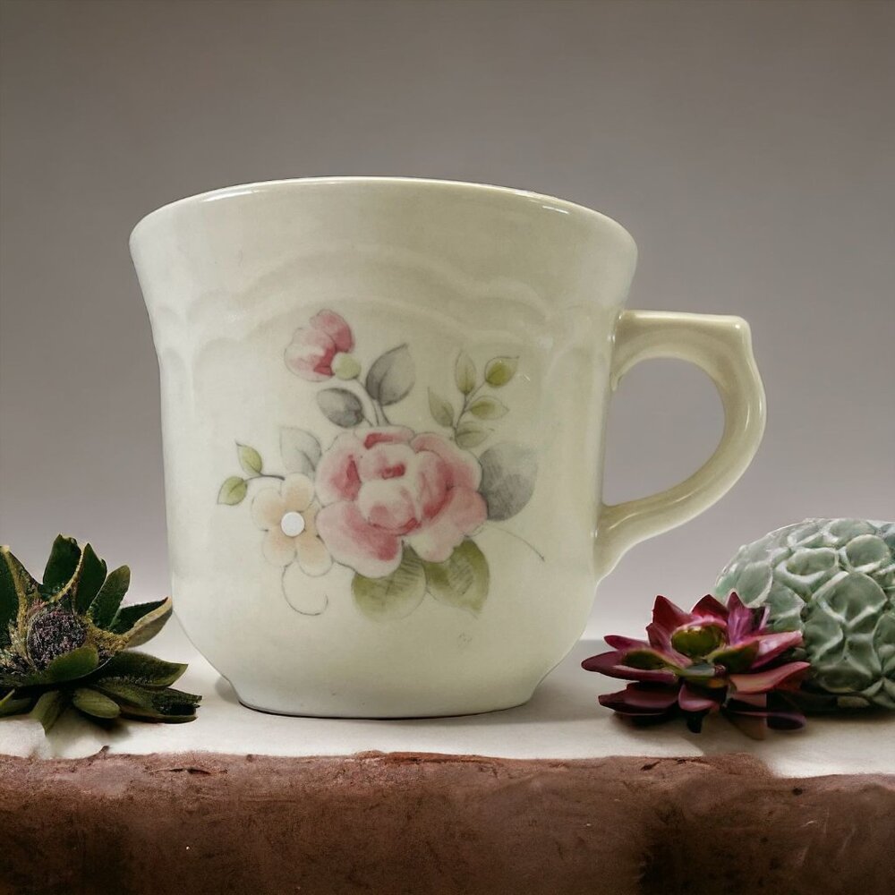 Vintage  Pfaltzgraff Replacement Rose Stoneware Coffee Mug
